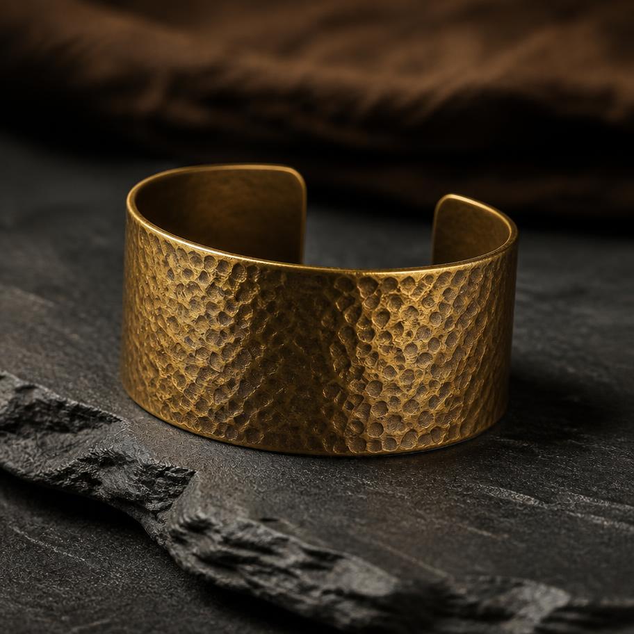 Bracciale Cuff Martellato — Bigiotteria a Torino